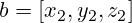 b=[x_2, y_2, z_2]